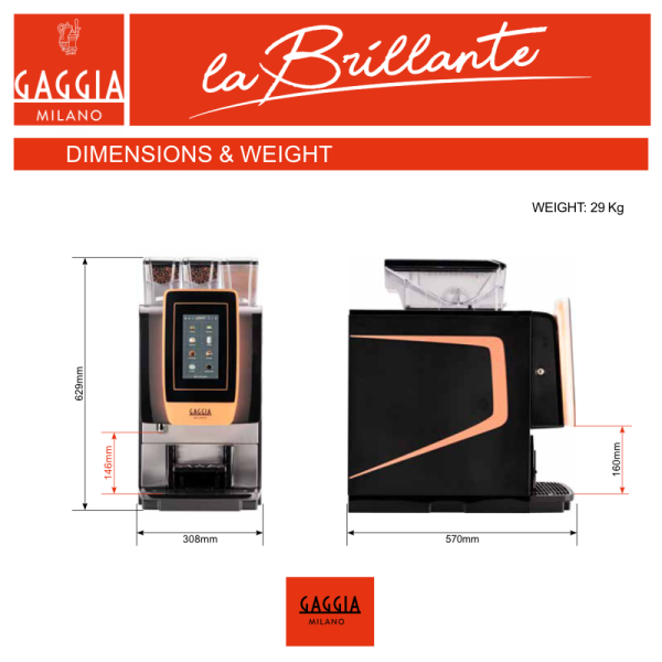Gaggia LA BRILLANTE Automatic Coffee Machine